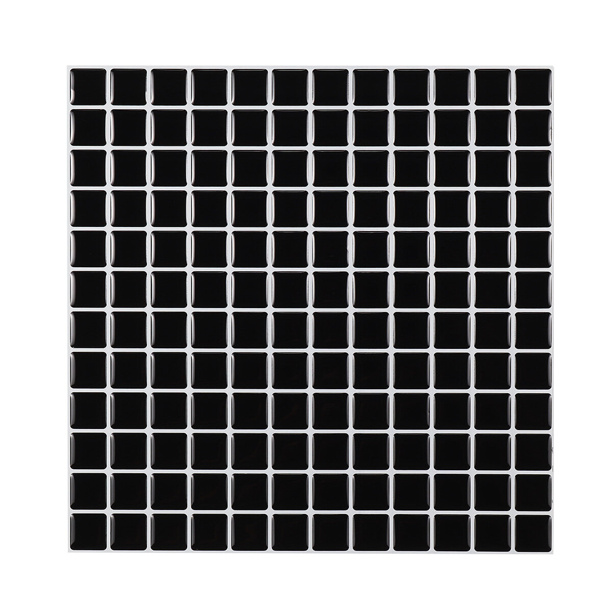 

3D Mosaics Waterproof and Oil-proof Black and White Crystal Epoxy Three-dimensional Self-adhesive Wall Sticker