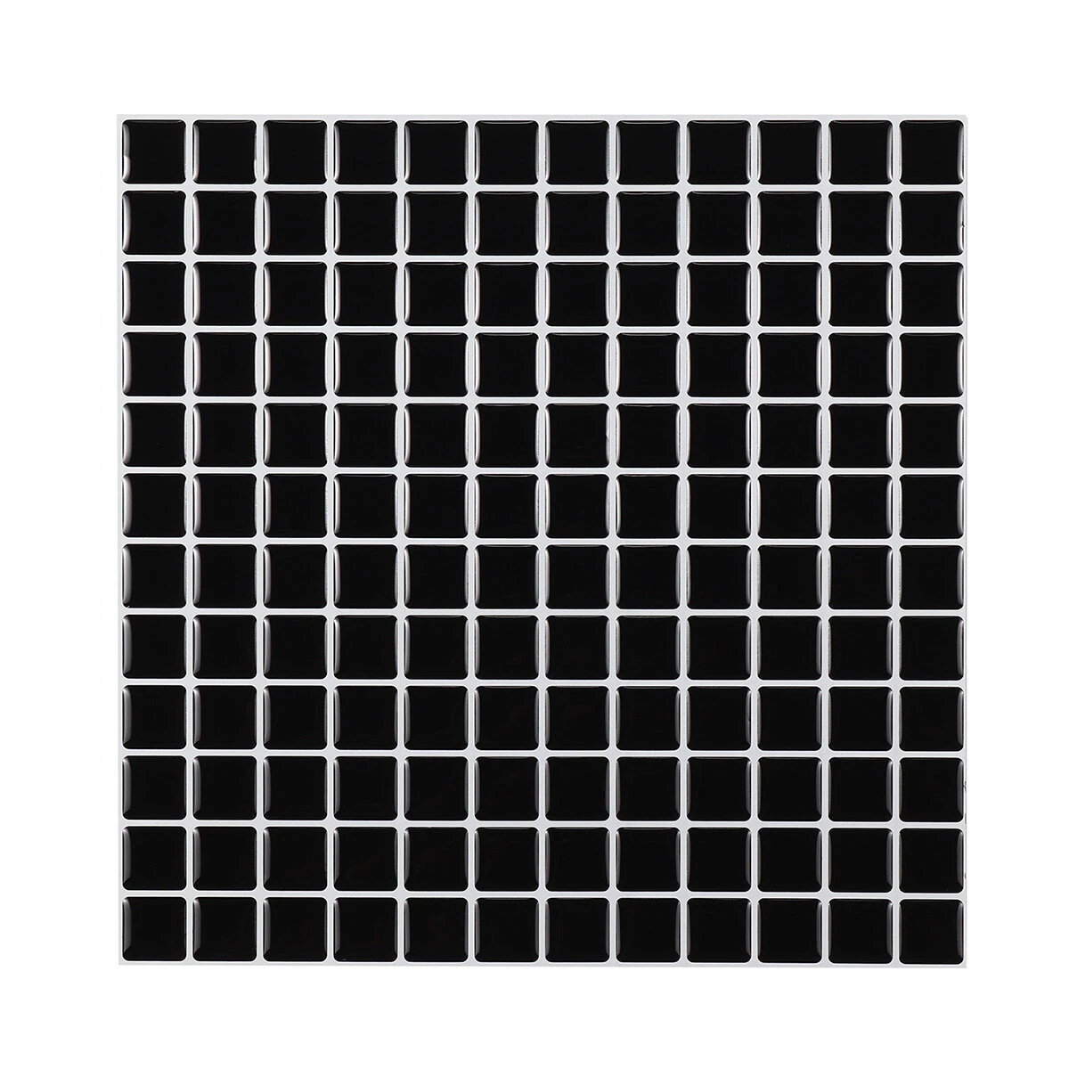 3D Mosaics Waterproof and Oil proof Black and White Crystal Epoxy Three dimensional Self adhesive Wall Sticker