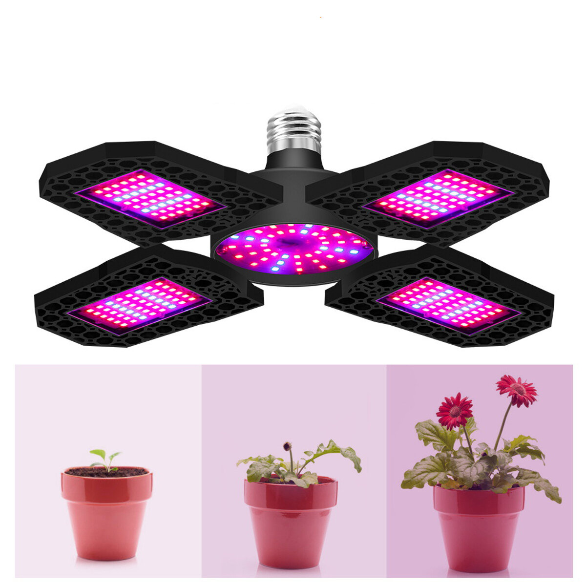 100W/120W/150W E26/E27 LED Full Spectrum Plant UV Grow Light Veg Lamp For Indoor Hydroponic Plant