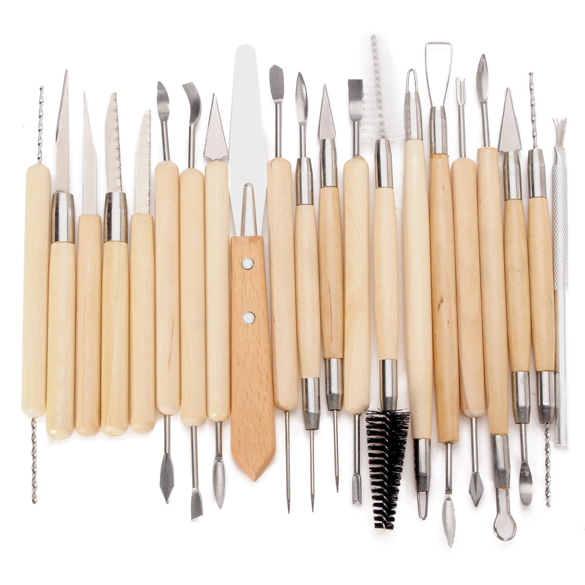 22pcs Clay Ceramics Carving Set Candle Pottery Tool Sculpting Making Modelling