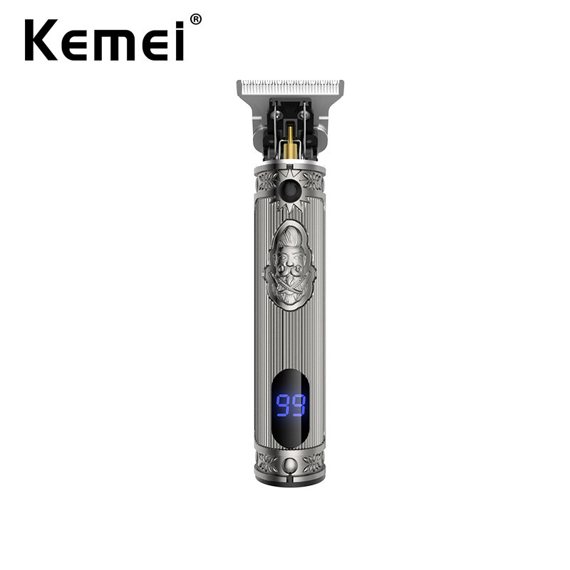 

Kemei KM-700H Professional Barber Precise Zero Gapped Волосы Триммер Машинка для стрижки LCD Дисплей Аккумуляторная
