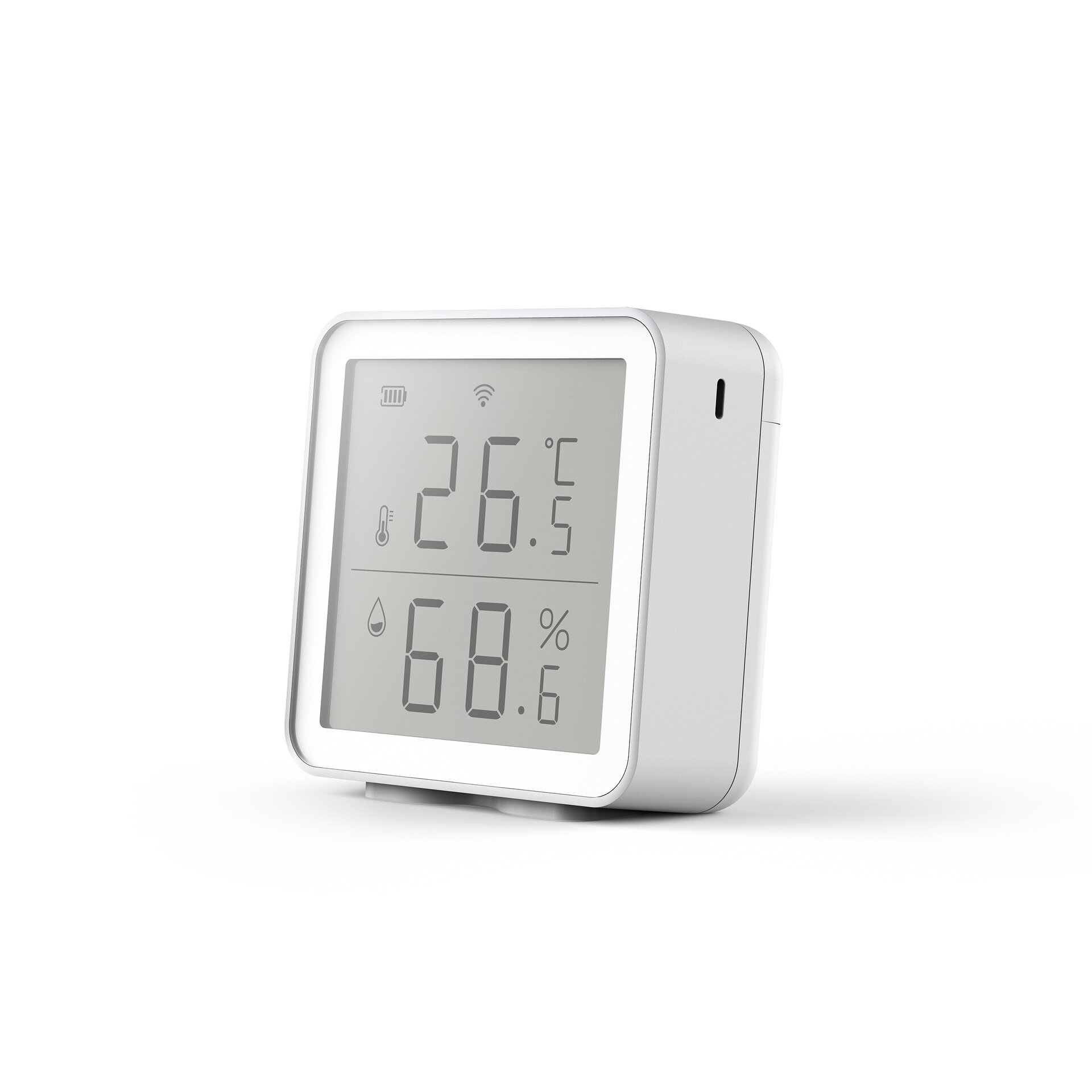 

Tuya WiFi Smart Wireless Humidity Temperature Sensor With LCD Screen Display Smart Home Alarm Push Works With Alexa Goog