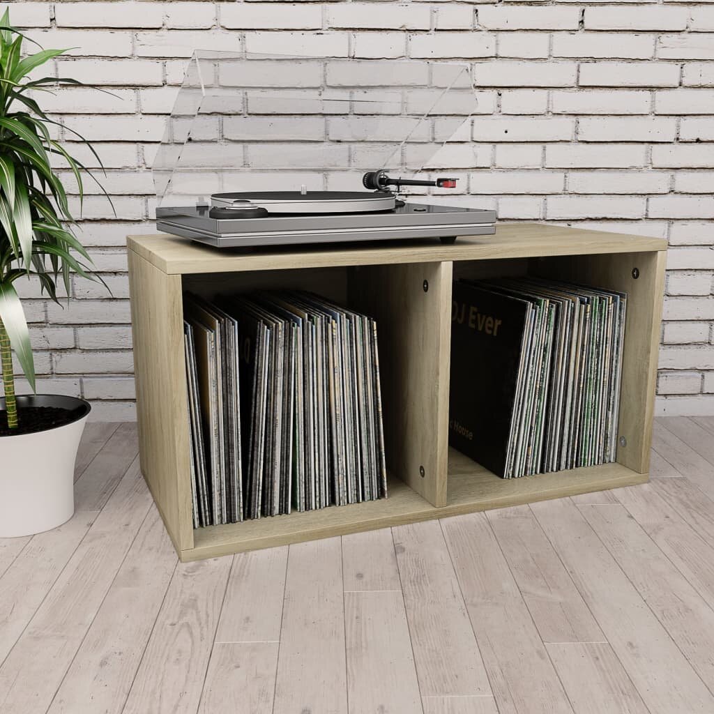 

Vinyl Storage Box Sonoma Oak 28"x13.4"x14.2" Chipboard