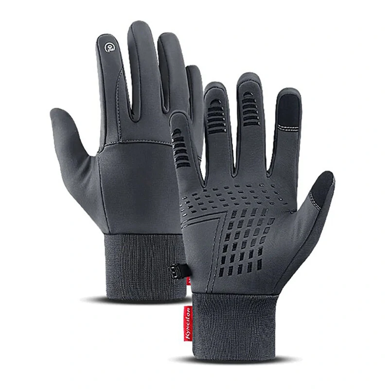 Στα 9.18 € από αποθήκη Κίνας | Full Finger Cycling Gloves Wear-resistant Touch Screen Waterproof Windproof Gloves for Outdoor Sport Running