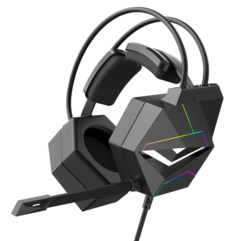Onikuma X20 RGB-gamingheadset Ruisonderdrukkende hoofdtelefoon Surround Sound LED-lamp met microfoon