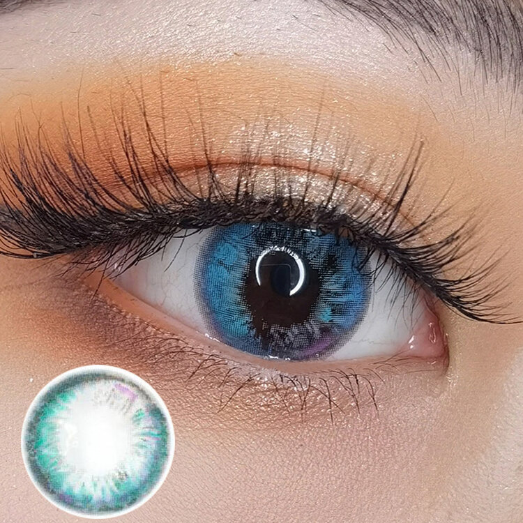 

Mislens 2 шт. Rio Blue безрецептурные цветные контактные линзы для красоты глаз