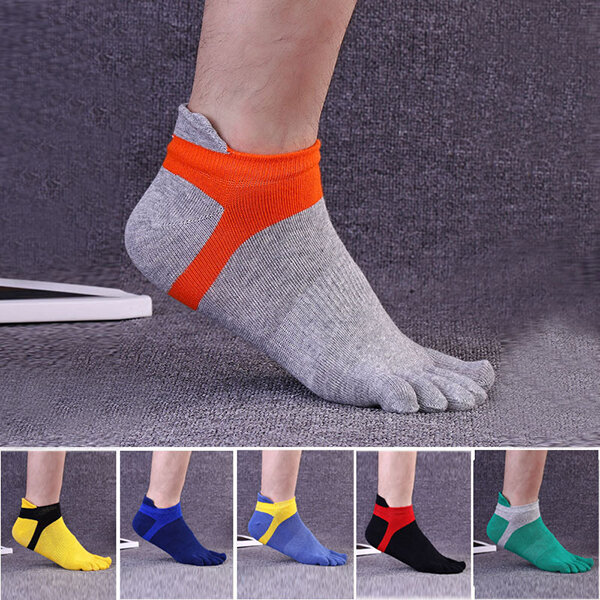 Five Toes Socks Sports Outdoor Anklet Deodorant Anti-bacterial Thick Comfortable Casual Socks