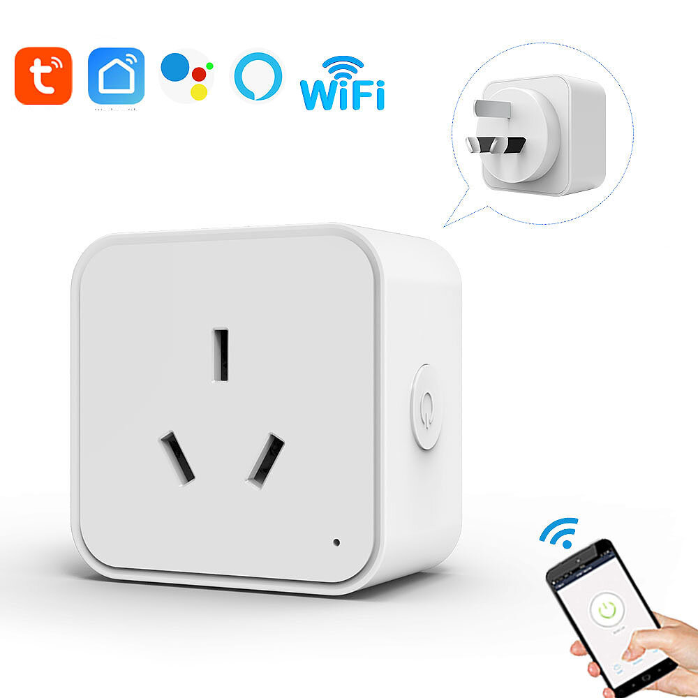 

16A Tuya Smart WiFi/Zigbe Socket Intelligent Outlet AU Plug APP Remote Control Timing Function Energy Monitor Support Al