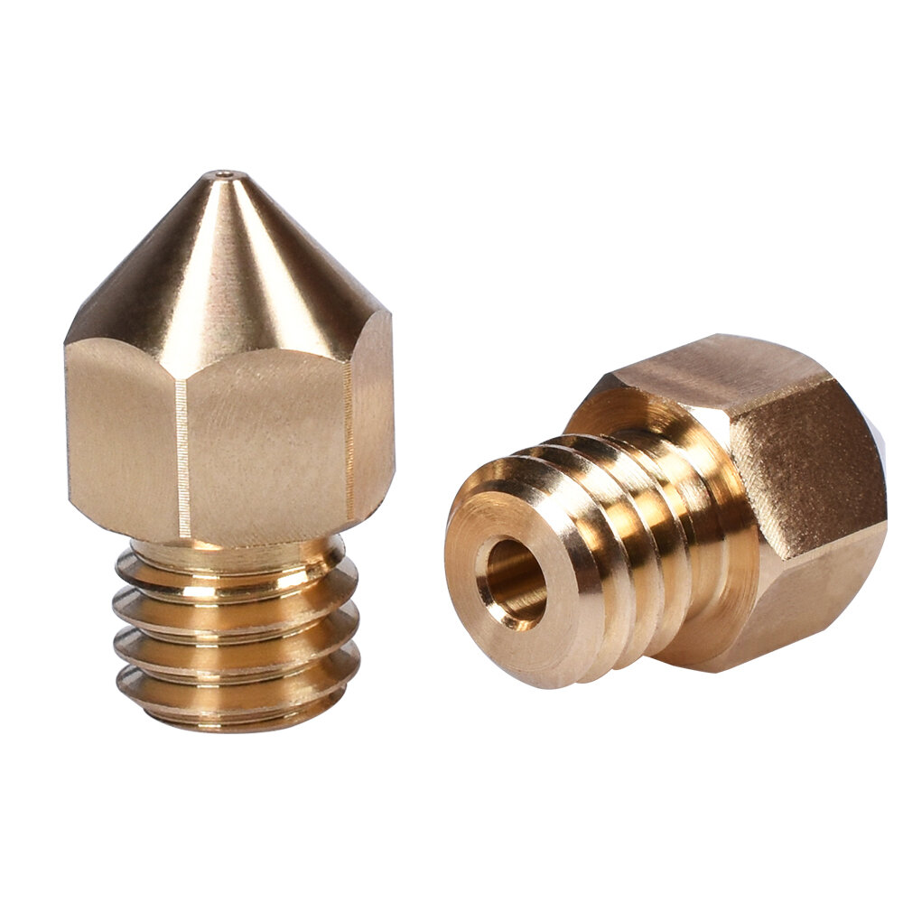BIGTREETECH® Swiss Brass Nozzle M6 Thread for 1.75MM Filament J-head hotend Extruder CR10 Ender3 3D Printer PartsHigh