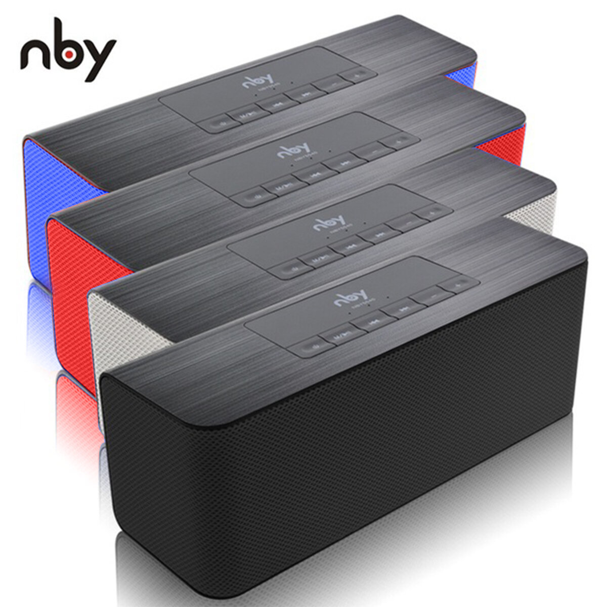 NBY 10W Wireless HiFi Bluetooth Speaker Bass Stereo Stereo Subwoofer AUX TF FM USB