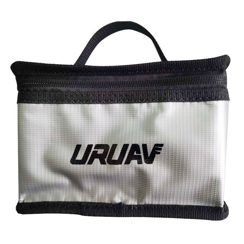 URUAV Fireproof LiPo Explosion-Proof Battery Safety Protective Storage Bag Waterproof 155x115x90mm with Luminous Handle