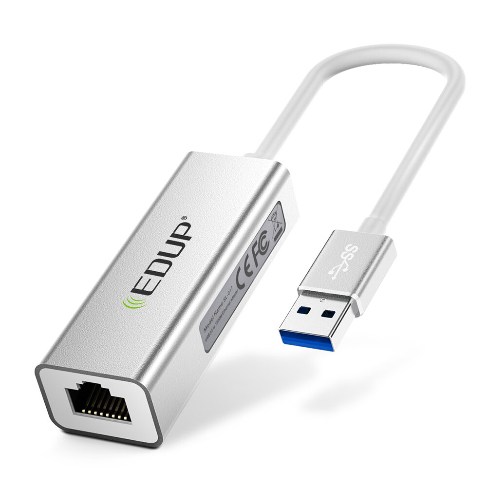 EDUP USB 3.0 LAN to RJ45 Hub Converter 1000M LAN Ethernet Adapter Splitter EP-9611