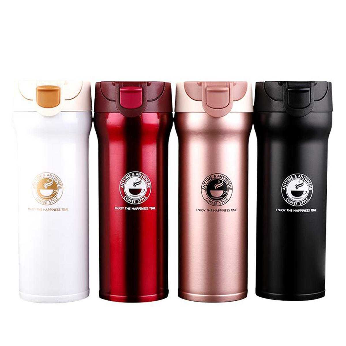 400ML Vakuumbecher-Wasserflasche aus lebensmittelechtem Edelstahl mit Isolierung für Tee, Kaffee und Getränke.