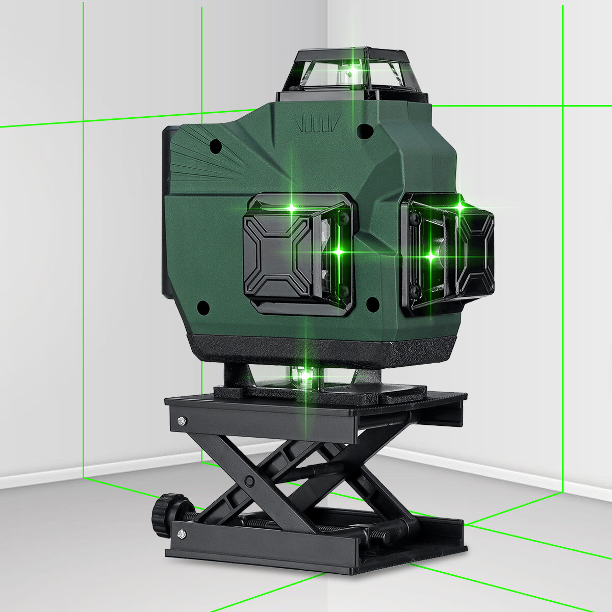 FASGet 16 Lines 4D Laser Level Green Line SelfLeveling 360 Horizontal And Vertical Cross Super Powerful Green Beam Laser