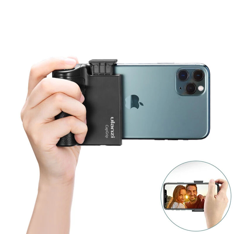 Ulanzi CapGrip Draadloze Bluetooth Smartphone Selfie Booster Handgreep Telefoonstabilisator Stand Ho