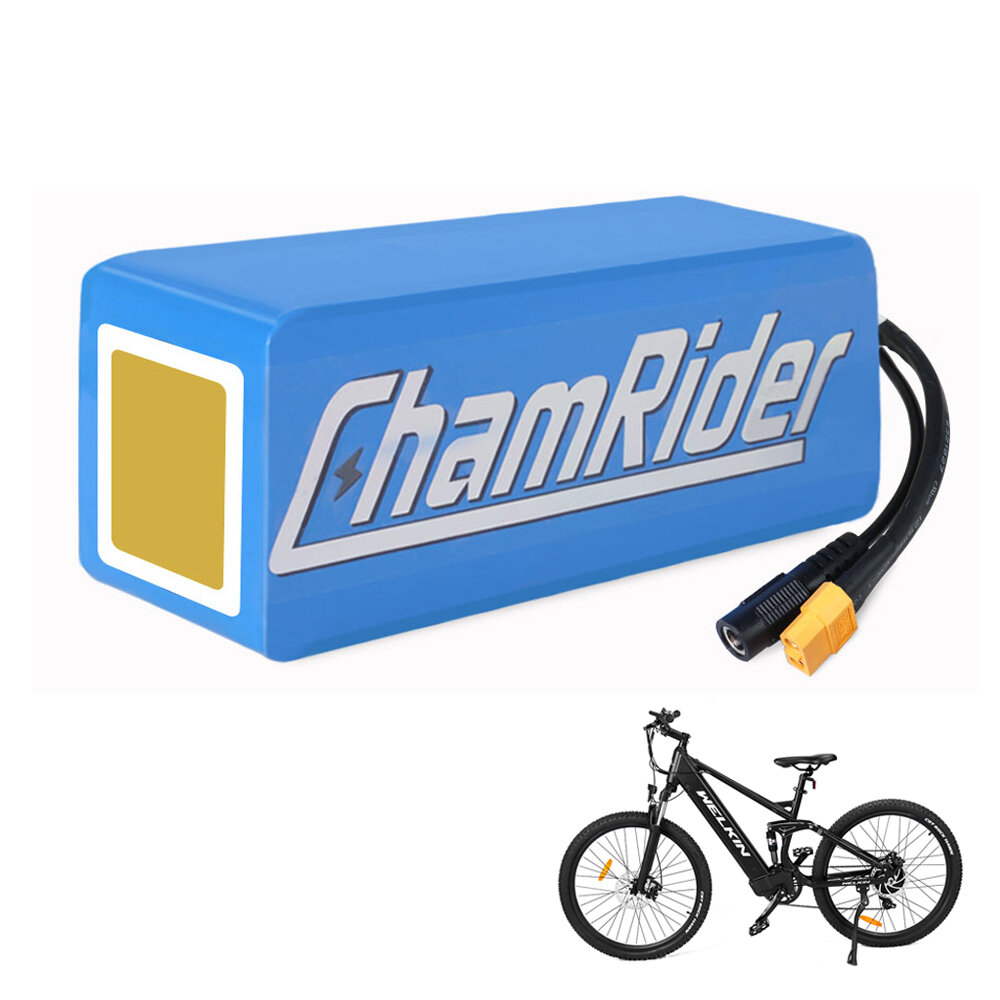 

[EU Direct] Chamrider PVC 48V 11.6AH 556.8Wh Electric Bike Battery 2900mAh Lithium Li-ion 18650 Battery with 30A BMS Pro