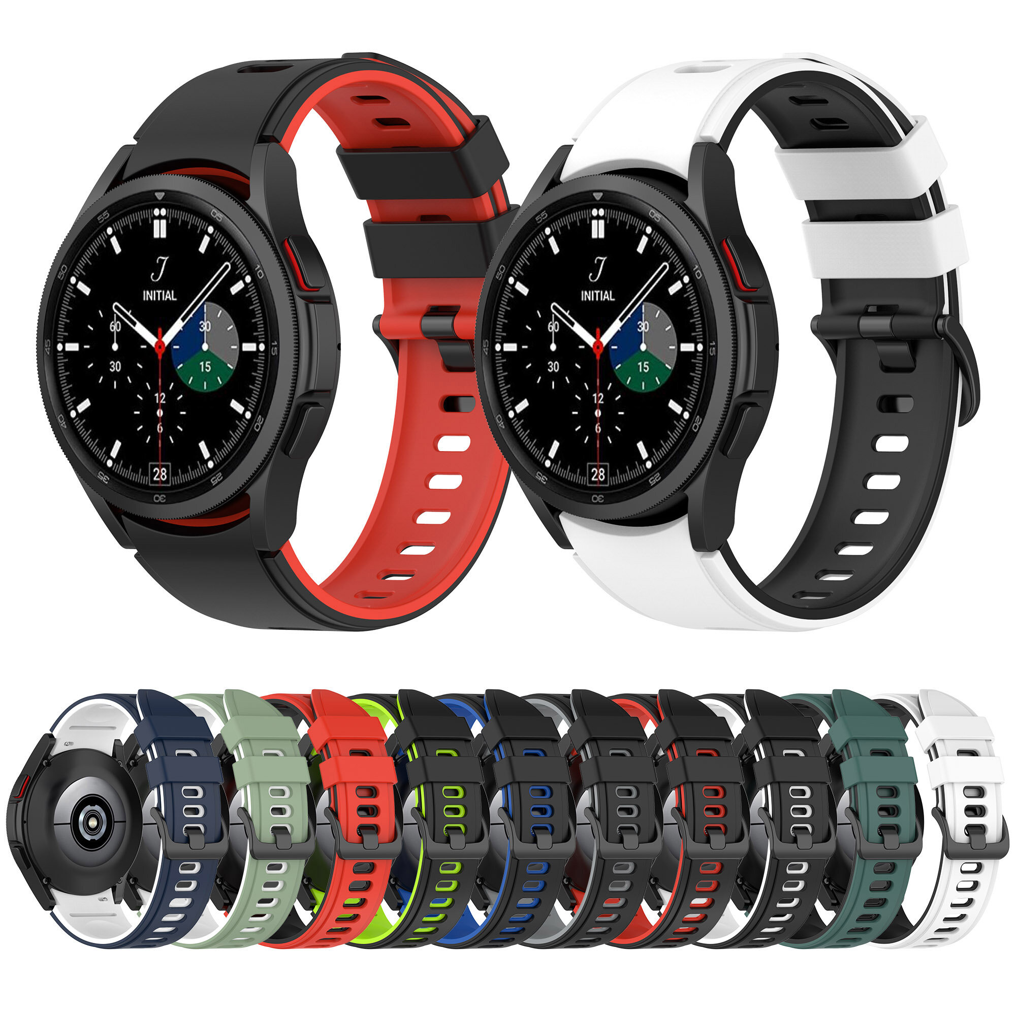 Bakeey Comfortabel ademend zweetbestendig Soft siliconen horlogeband vervanging voor Samsung Galaxy 