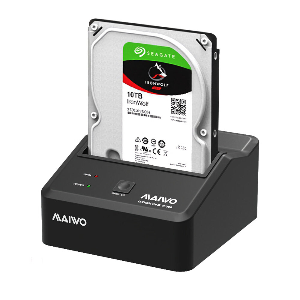 MAIWO K300U3S USB3.0 to SATA Docking Station Hard Drive Enclosure Base for 2.5/3.5" HDD SSD Hard Dri