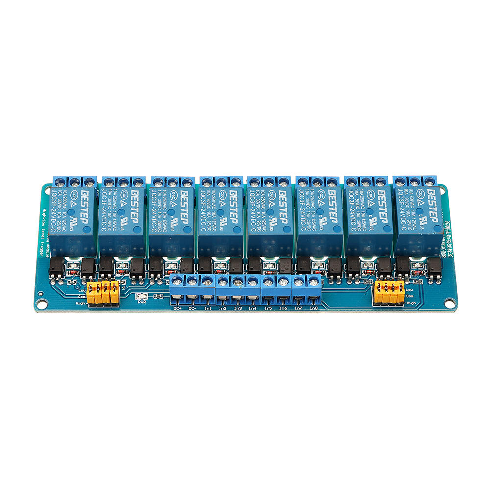 

8-канальный релейный модуль высокого и низкого уровня для реле 24 В BESTEP для Arduino - продукты, которые работают с оф