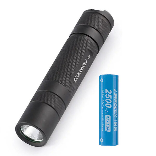best price,convoy,s2+,l2,flashlight,with,2500mah,battery,coupon,price,discount