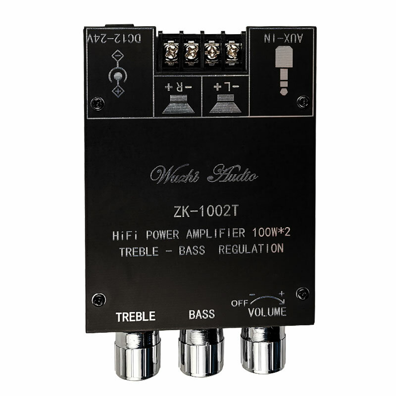 ZK-1002T 100W * 2 Hoge en basaanpassing bluetooth 5.0 Audio Eindversterker Board Module Subwoofer Du