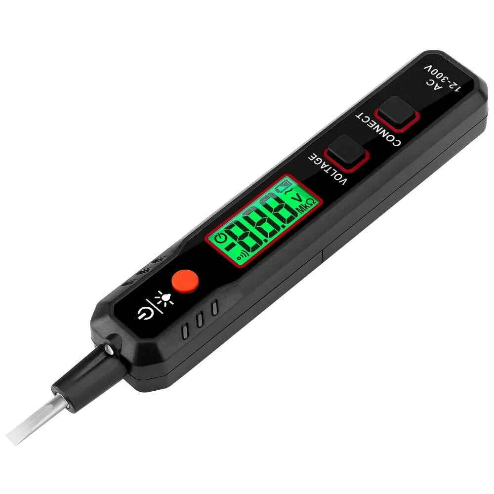 

EU US Direct KAIWEETS VT500 Non-contact Voltage Tester Pen 12~300V AC Voltage Continuity Polarity Detection with High Vo