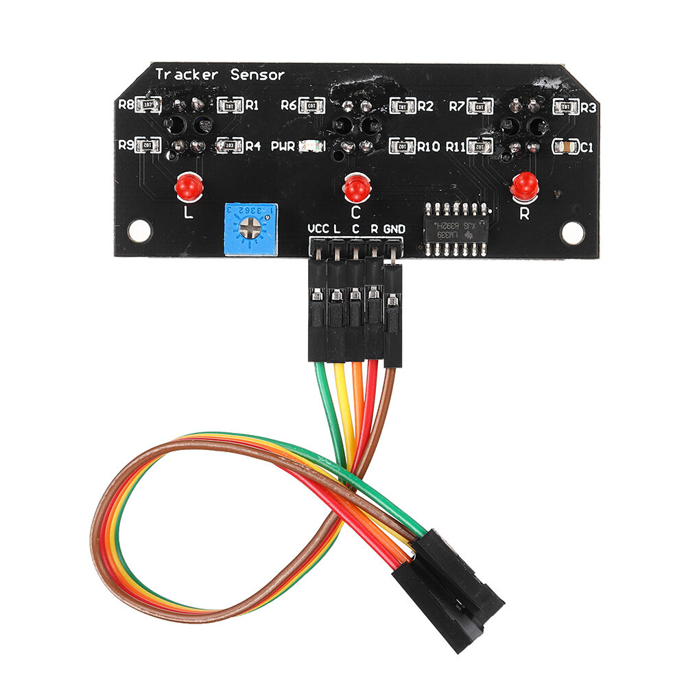 

DC 5V 3 Channel Infrared Line Tracker Sensor Module Trio Output TCRT5000 Sensor 10mm Distance For Robot Kit AVR/ARM/PIC