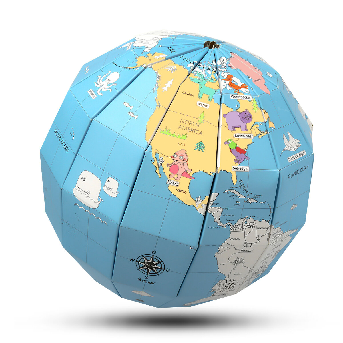

Educational Globe - DIY Paper Globe World Globe The Structure of The Earth Gifts for Kids Students Birthday Gifts Gadget
