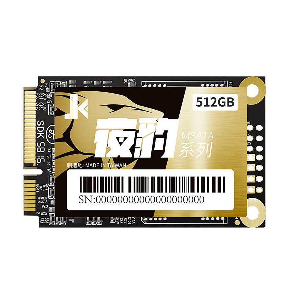 

JK Night Leopard Series mSATA SSD Internal Solid State Drive 512G 6GB/S mSATA III Solid State Disk for Desktop Laptop In