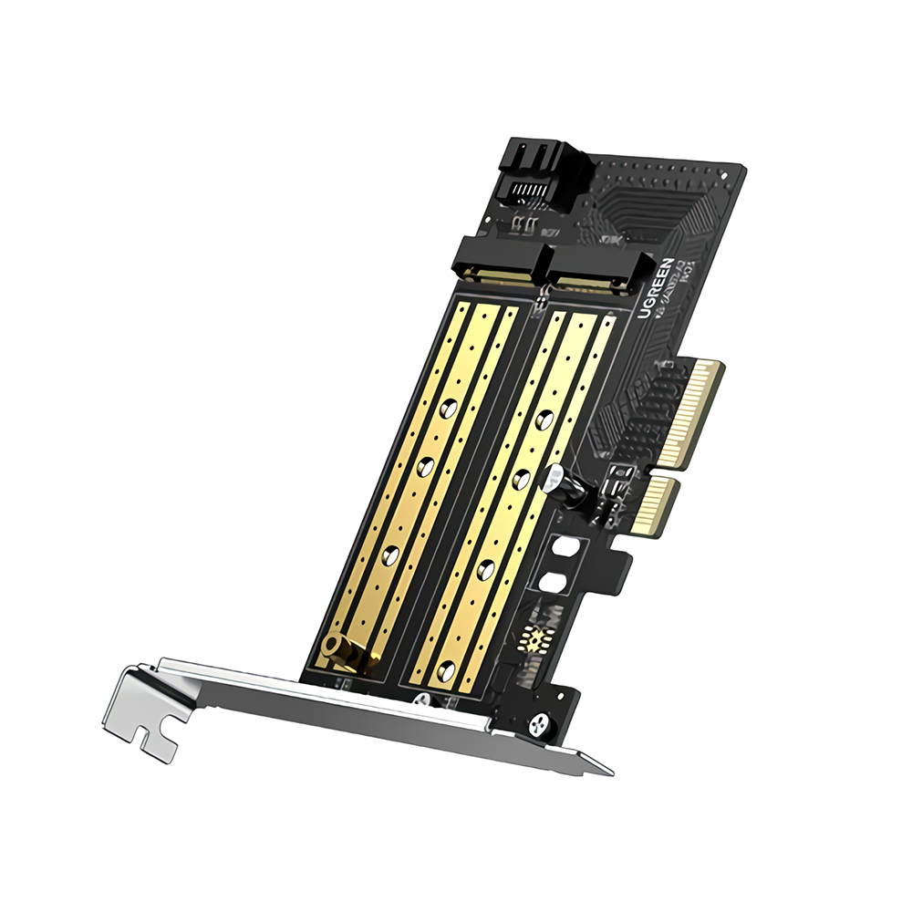 Ugreen PCIE3.0 to M.2 NGFF&NVME Adapter CardM key B key M&B Key SSD Computer Expansion Card CM302