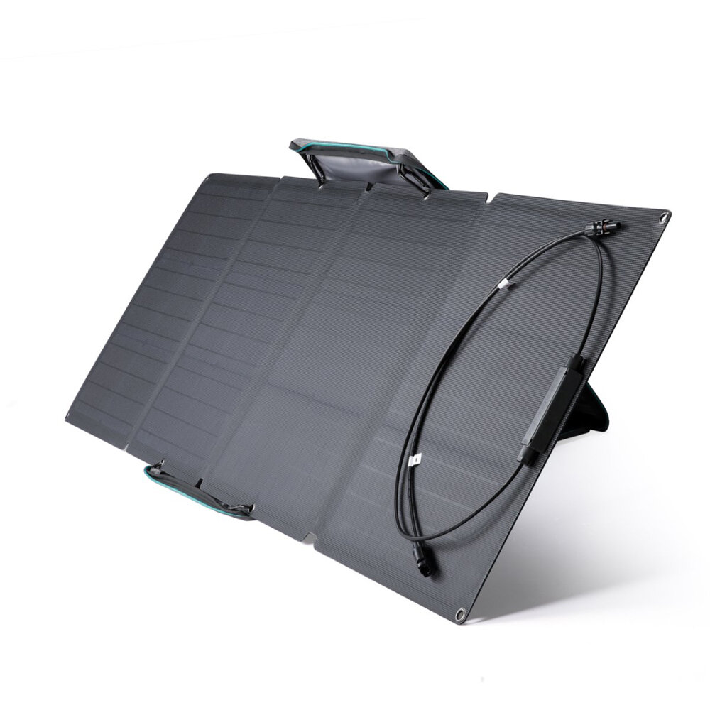[US Directo] ECOFLOW 110W 21.6V Solar Panel Solar Sistema de energía portátil Batería Carga Solar Generación de energía para cámping Uso móvil doméstico