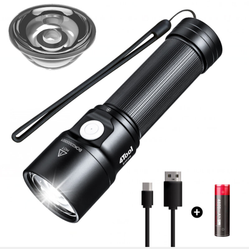 NEXTOOL 4TOOL ED20 XPH50.2 2200LM TIR Lens Strong LED Floodlight Built-in 4800mAh 21700 Battery Type-C USB Rechargeable Ultra Bright Powerful Flashlight Mini Torch