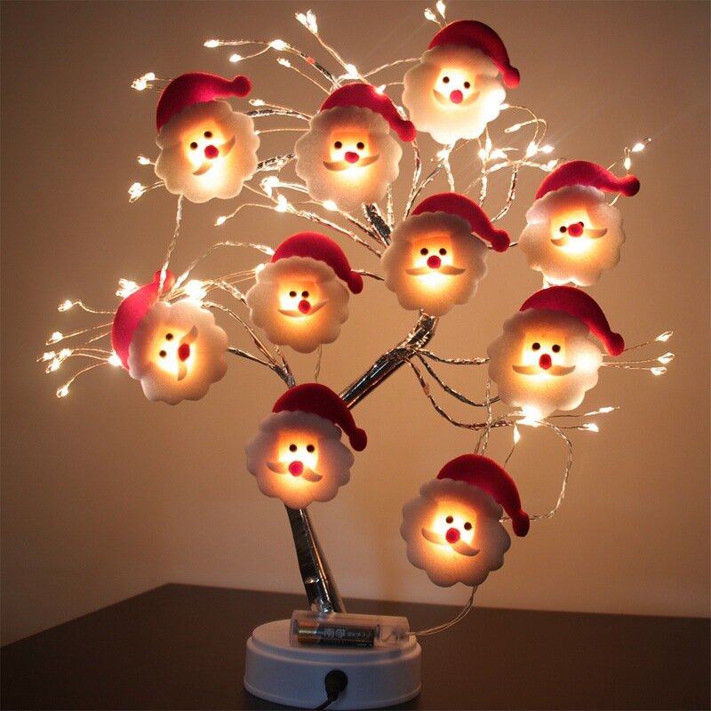 

1,5 / 2/3M LED Снеговик Рождественская елка гирлянда струнный свет рождественское украшение для дома сказочный свет Рожд