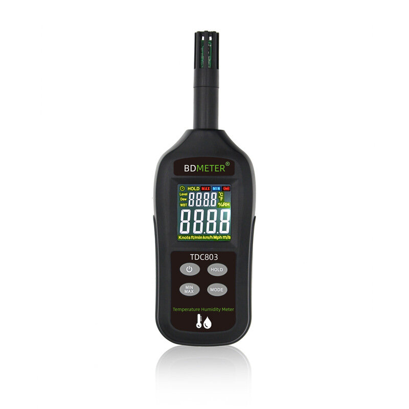 BDMETER TDC803 Uiterst nauwkeurige digitale temperatuur- en vochtigheidsteller Elektronische meter H