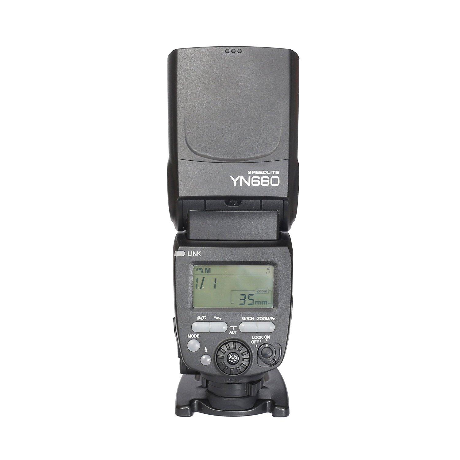

Yongnuo YN660 Wireless GN66 2.4G Flash Speedlite для Canon Nikon Pentax Cameras