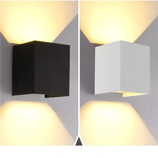 12w Up Down Wall Lamp Sconces Light Warm White White Waterproof For Home Bedroom Ac85 265v