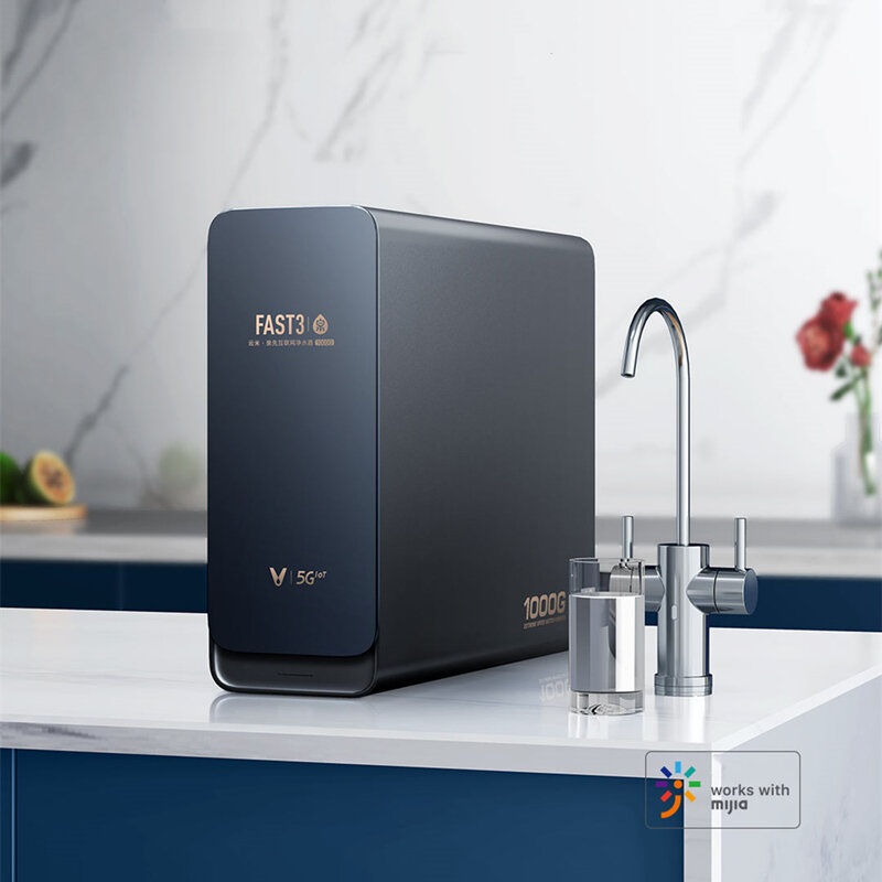 

VIOMI MR1072B-1000G Water Filter Support by Mijia App Drinking Water Purifier Filtration System with Faucet