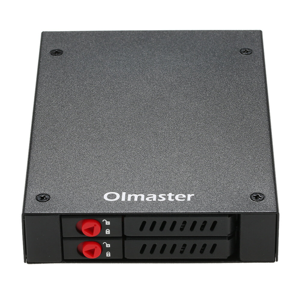 OImasterハードドライブエンクロージャー2.5インチSATA HDD SSDドック2ドライブベイモバイルラック、キーロックサポートホットスワップ