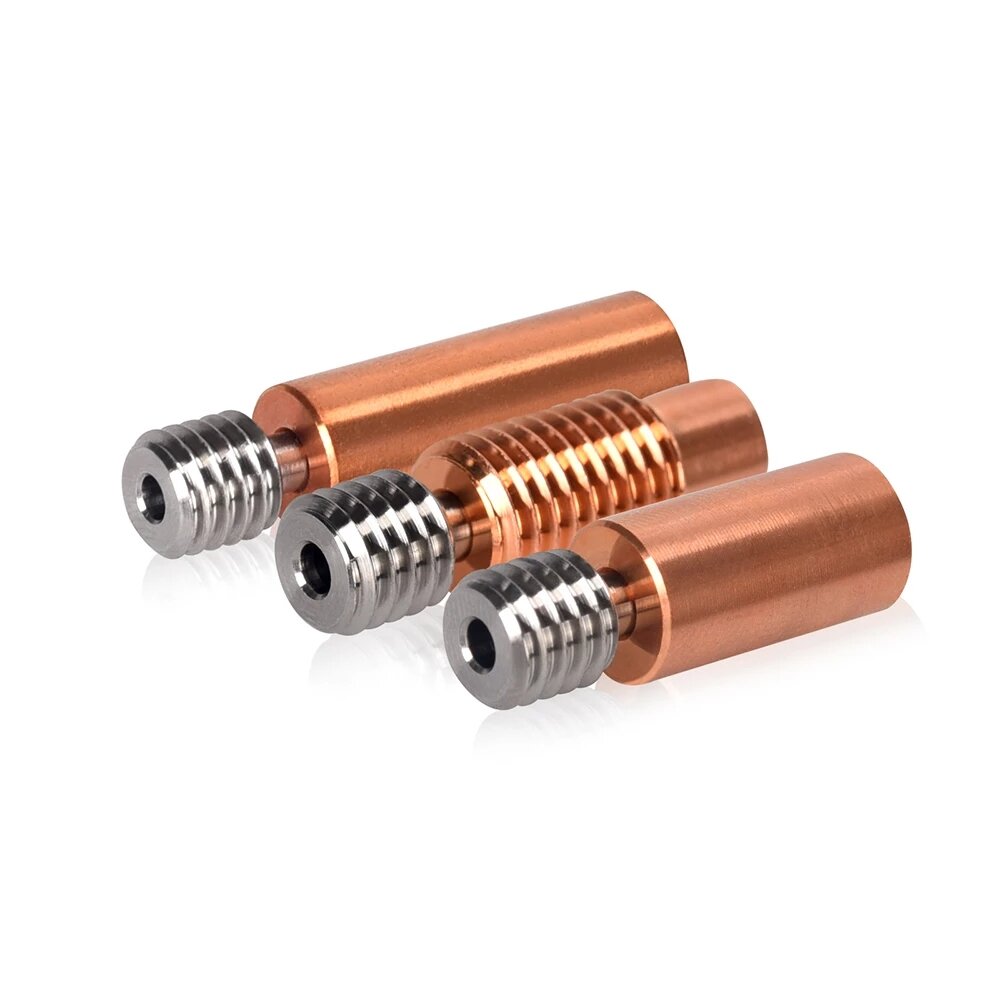 

BIGTREETECH® Bi-metal Heatbreak Copper Titanium Alloy Throat V6 Remote/Ender3 Series/Water-cooled Version for For PT100