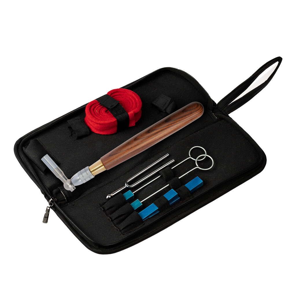 

Naomi Piano Tuning Kit W/Piano Tuning Hammer With Rosewood Handle Rubber Mute Temperament Strip Tuning Fork And Case