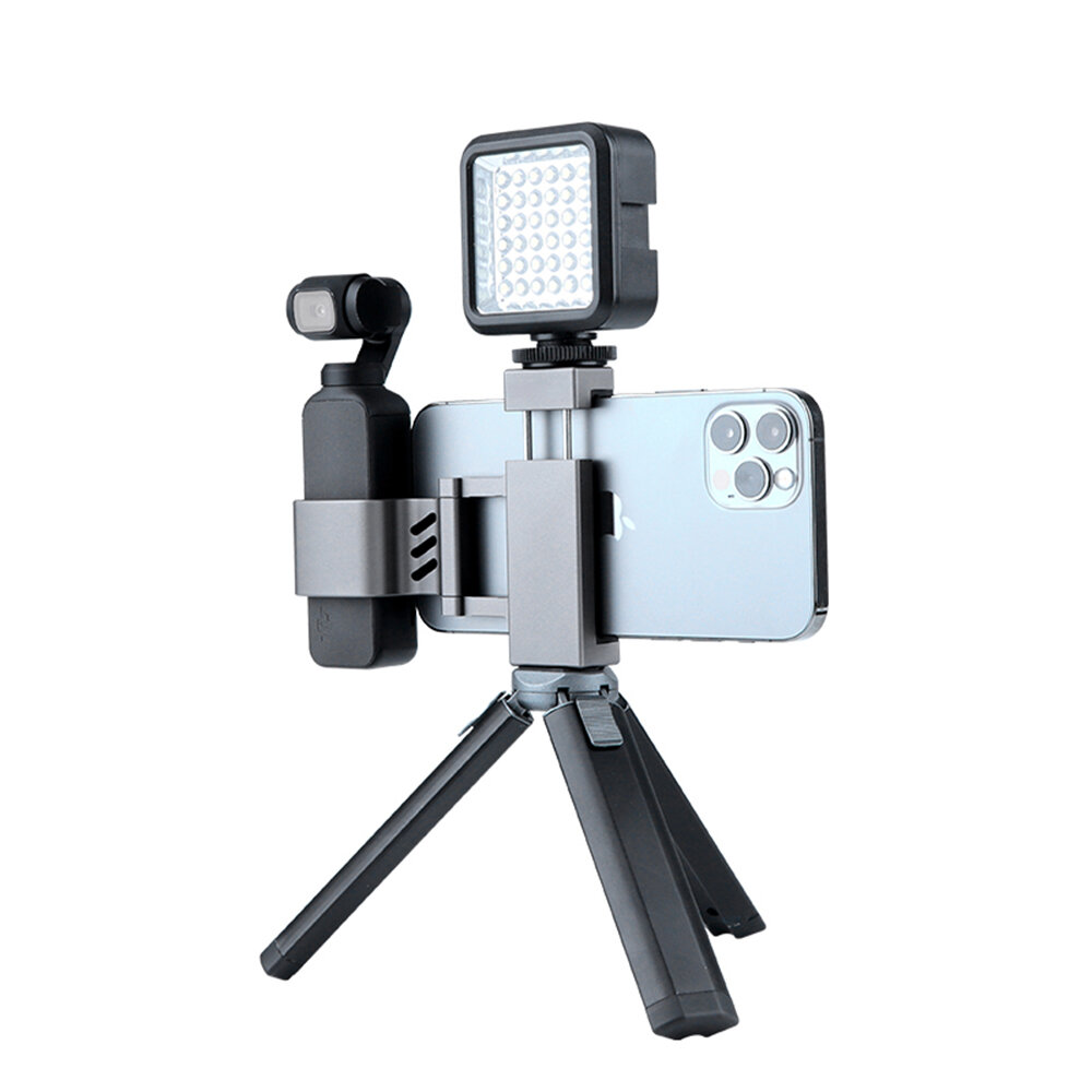 Draagbare Cold Shoe Uitbreiding Adapter Telefoon Houder Clip voor DJI Osmo Pocket2 Sport Camera