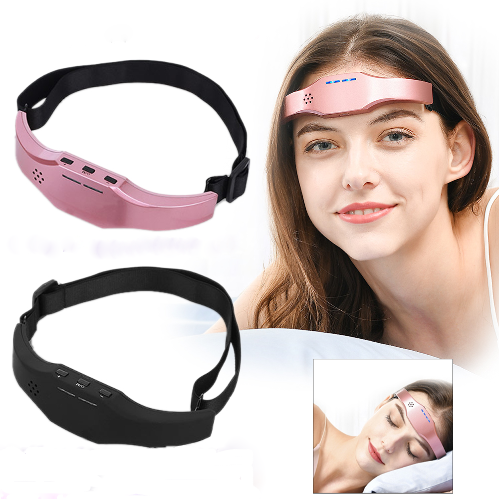 Electric Head Relaxing Massage Portable Forehead Massage USB Rechargeable for Improve Sleep Relief T
