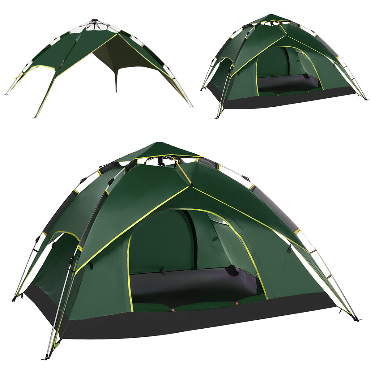 Automatisches Familien-Campingzelt für 4-5 Personen, ultraleicht, Sonnenschutz-Canopy, Pavillon für Outdoor-Reisen