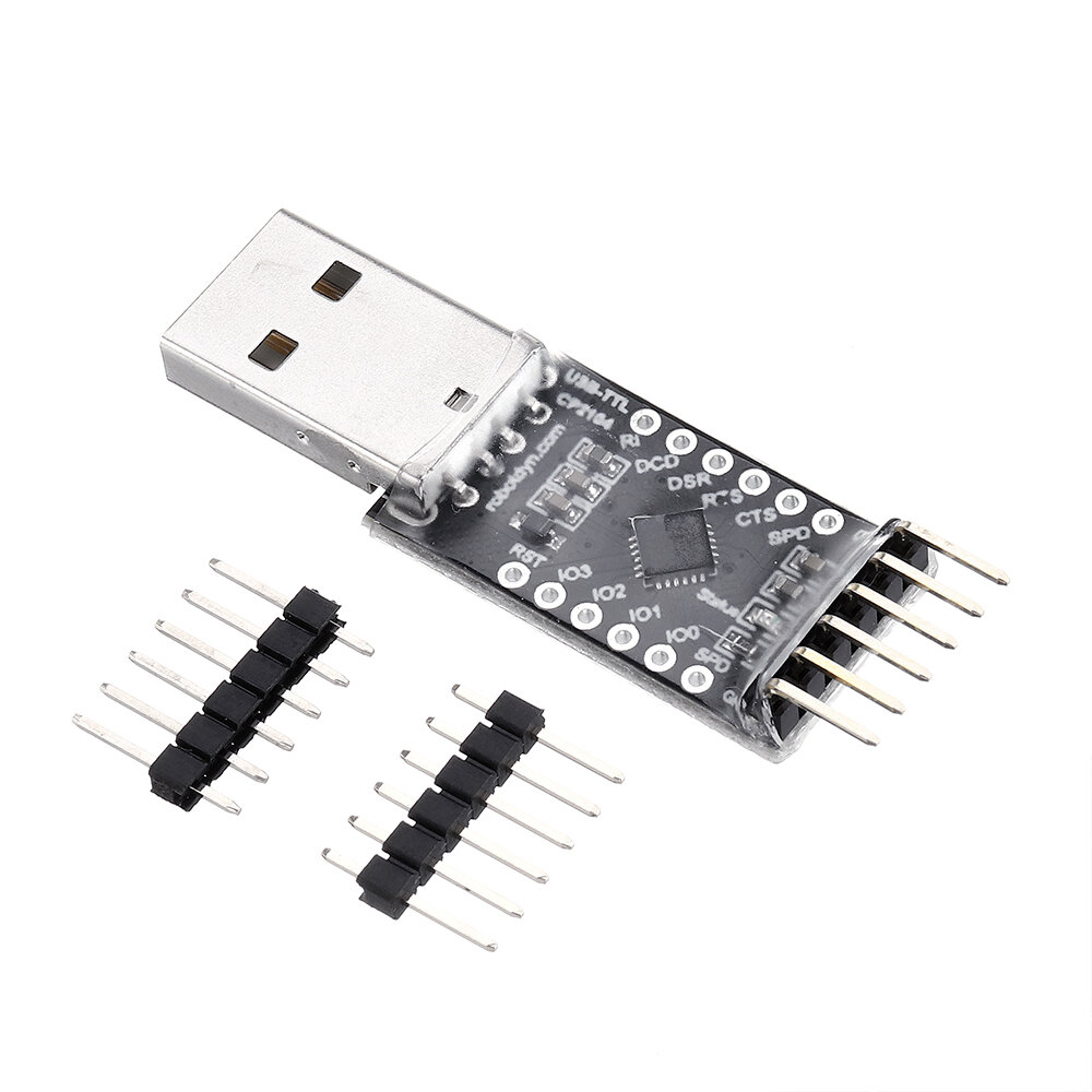 

10Pcs RobotDyn® CP2104 USB-TTL UART Serial Adapter Microcontroller 5V/3.3V Module Digital I/O USB-A