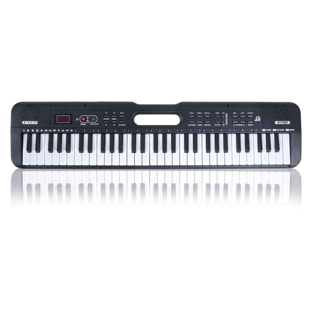 M-001L 61 Keys Portable Music Electronic Keyboard Electric Piano Organ Piano Toys Gift w/ USB