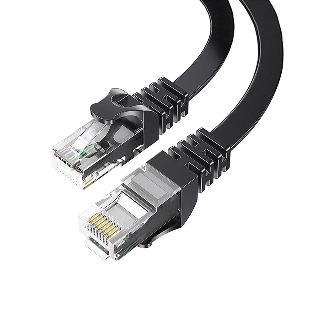 

ESSAGER Cat6 1000 Мбит/с Ethernet-кабель Плоский сетевой кабель 5 м/10 м/15 м RJ45 Сетевой кабель-разветвитель CAT6 Инте
