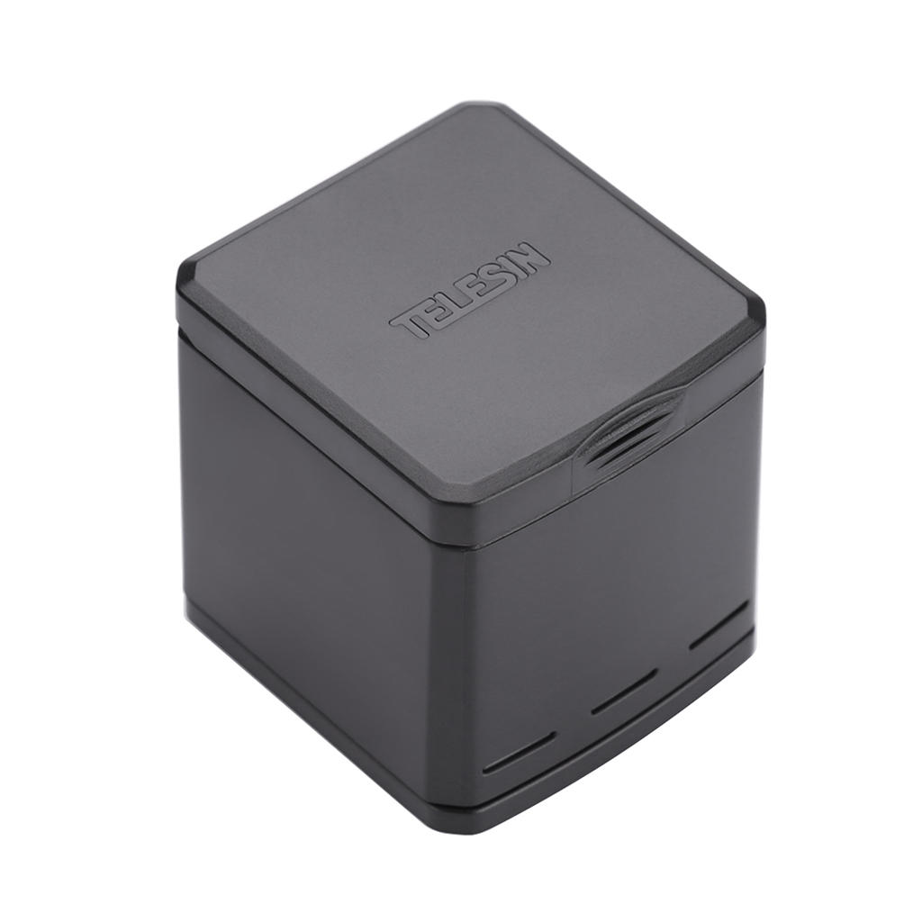 TELESIN3チャンネルバッテリー充電器3ポート（USB Type-Cケーブル付き）GoPro Hero 56収納ボックス用