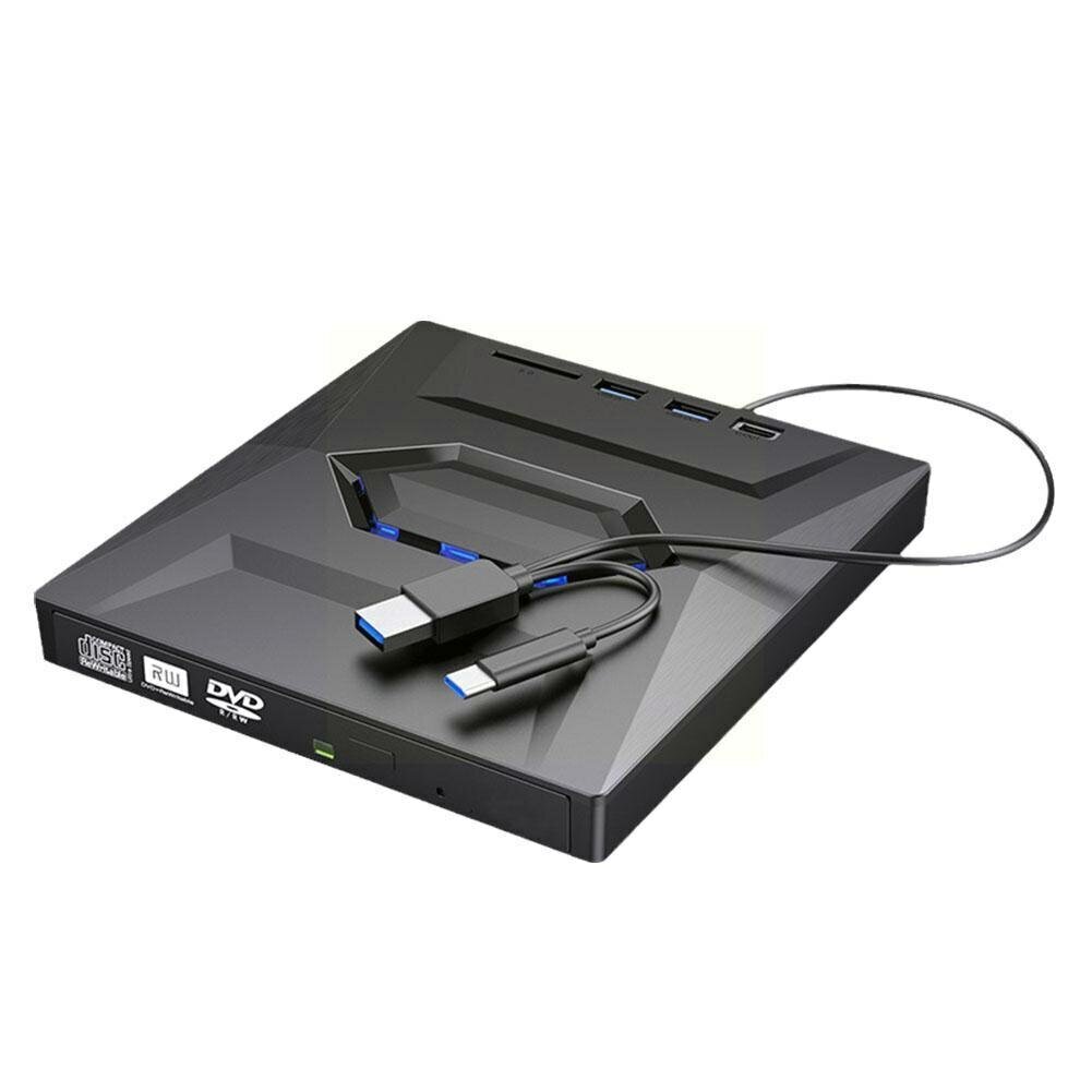 

External CD/DVD Drive USB 3.0 Type-C 3 in 1 DVD Drive PlayerOptical Drive With SD/TF & USB3.0 Slots Optical Drives For P