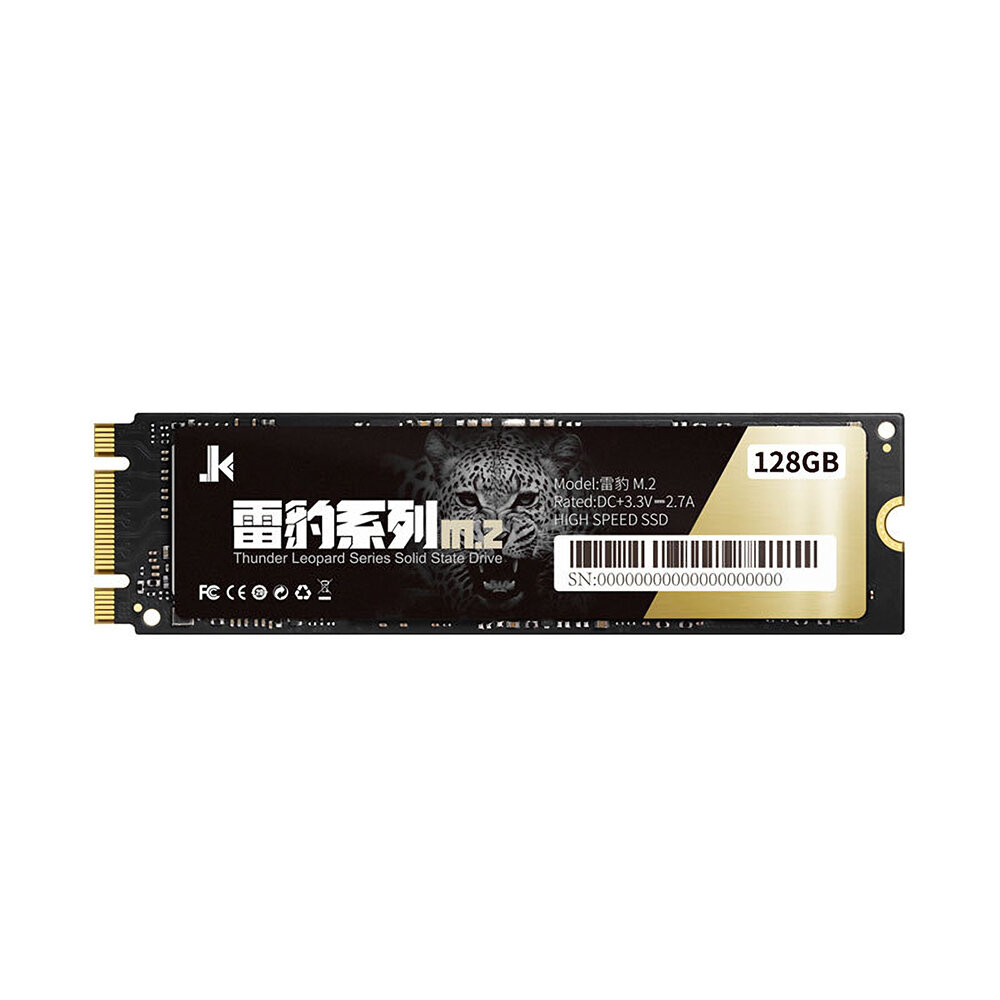 

JK SSD Thunder Leopard Series 3D NAND M.2 SATA Internal Solid State Drive 512G M.2 2280 B&M-Key Solid State Disk Includi