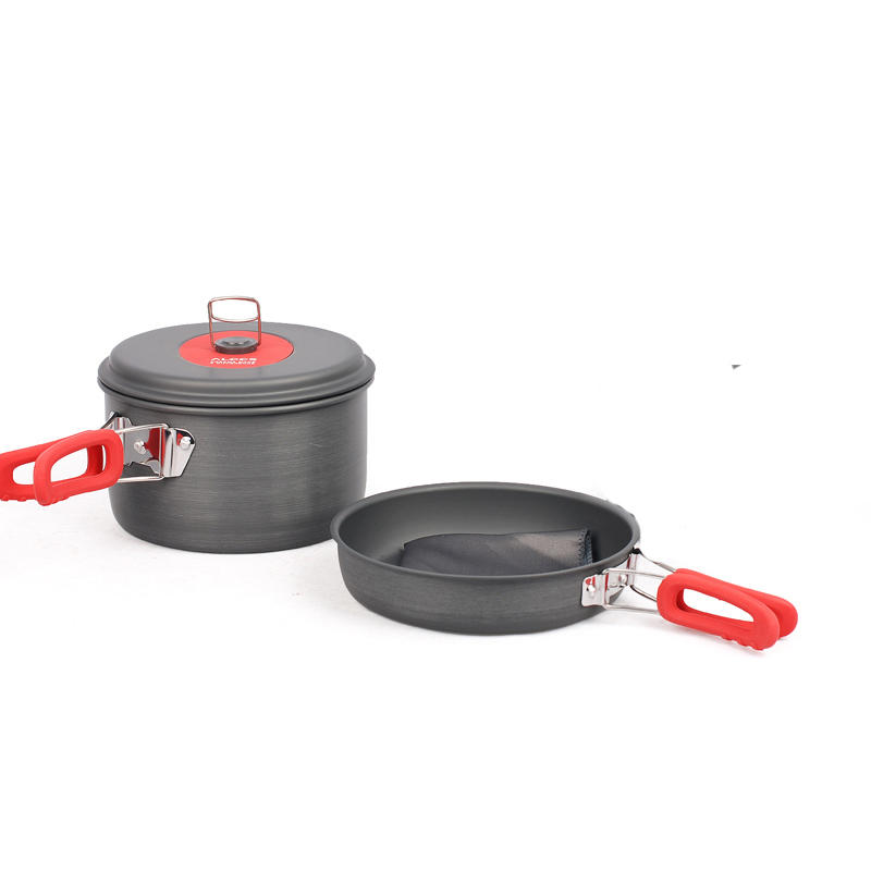 Alocs CW-C29 1-2 personas Utensilios de cocina Portable Picnic Cooking Pot Pan Bowl Set de cocina